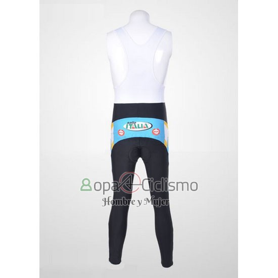 Astana Ropa Ciclismo Culotte Largo 2012 Mangas Largas Azul Claro y Negro